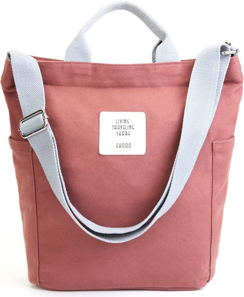 Women Canvas Tote Purse Handbags Crossbody Shoulder Bag Casual Work School Shopper Hobo Top Handle Handbag
