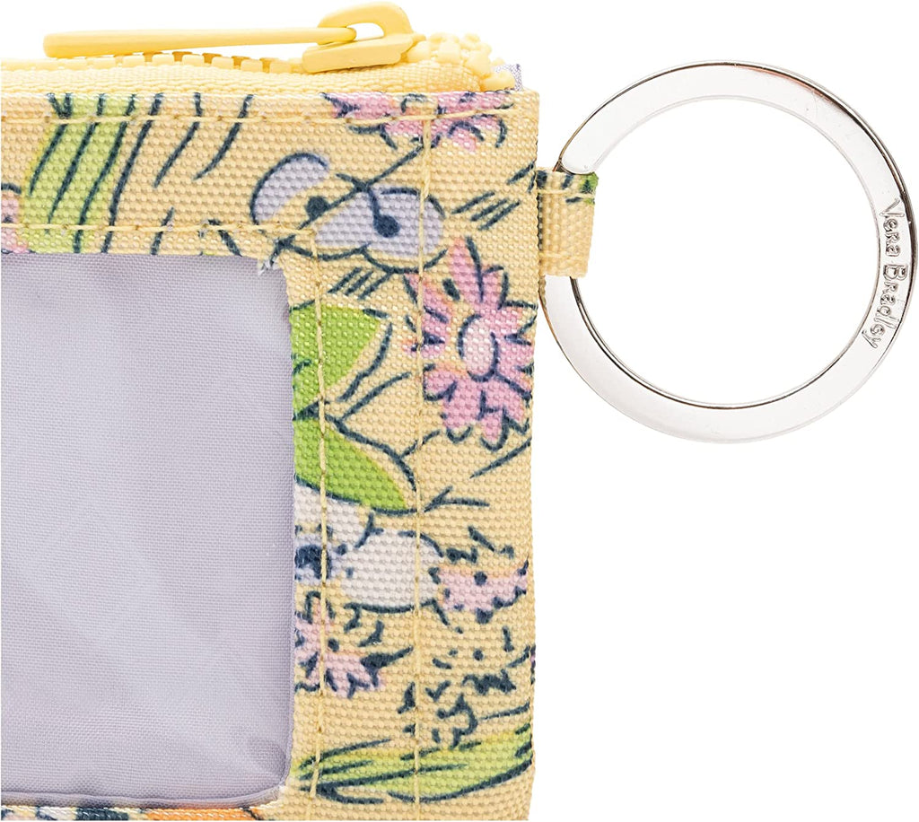 Vera Bradley Women's Recycled Lighten Up Reactive Zip Id Case Wallet