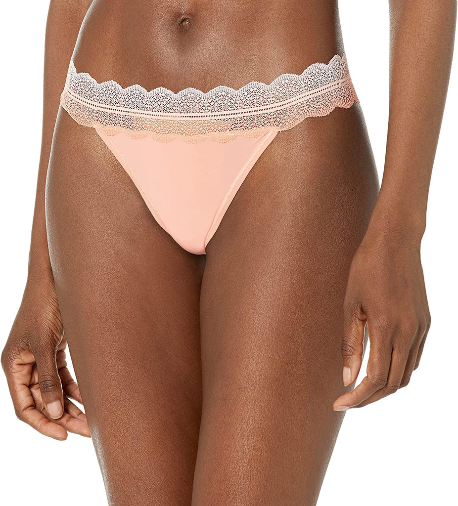 Women's Micro with Lace Band Thong Panty