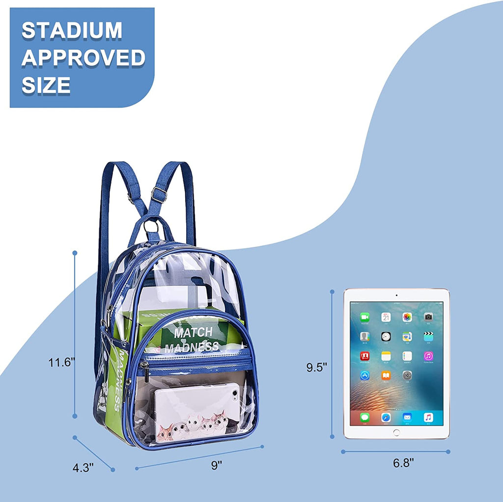 Oraben Small Clear Backpack Stadium Approved