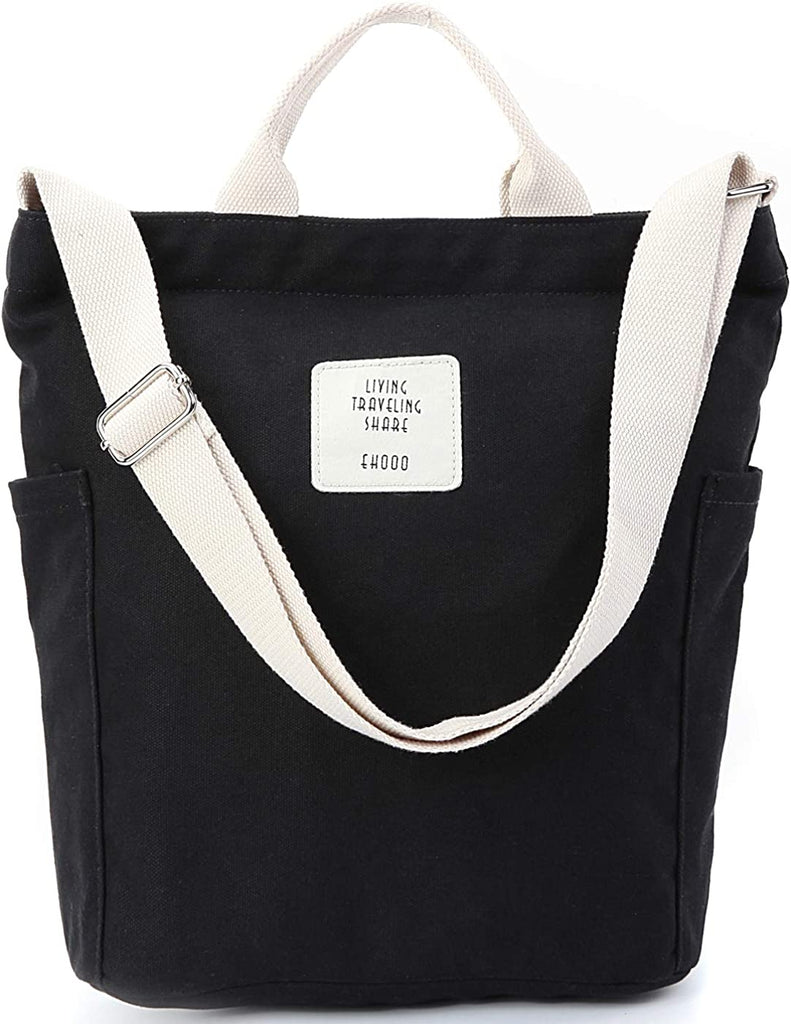 Women Canvas Tote Purse Handbags Crossbody Shoulder Bag Casual Work School Shopper Hobo Top Handle Handbag