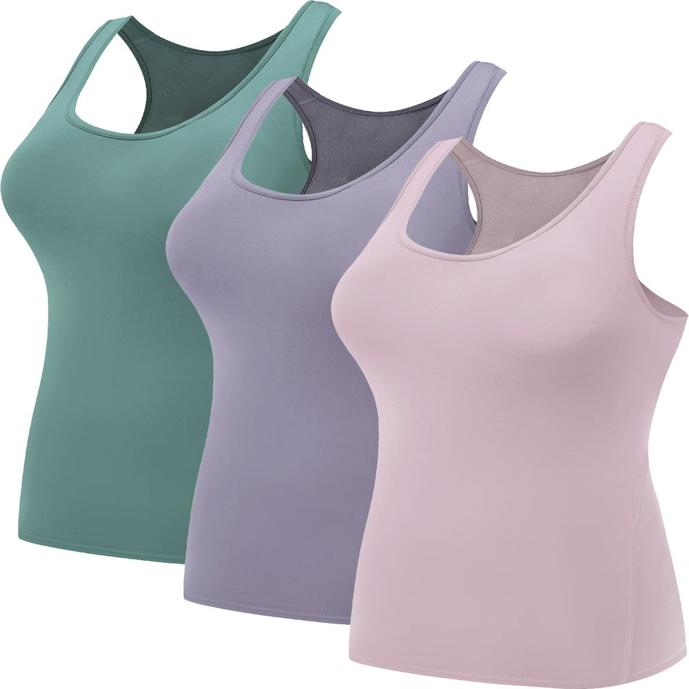  3 Pack Women's Compression Base Layer Dry Fit Tank Top