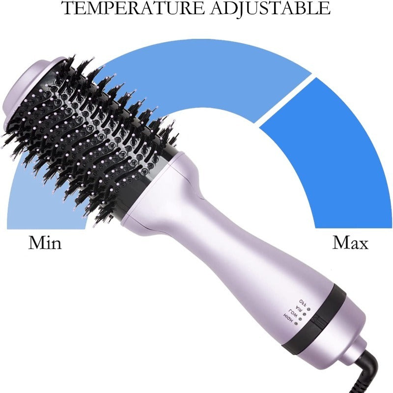 Hair Hot Air Dryer Brush & Volumizer with Negative Ionic Power