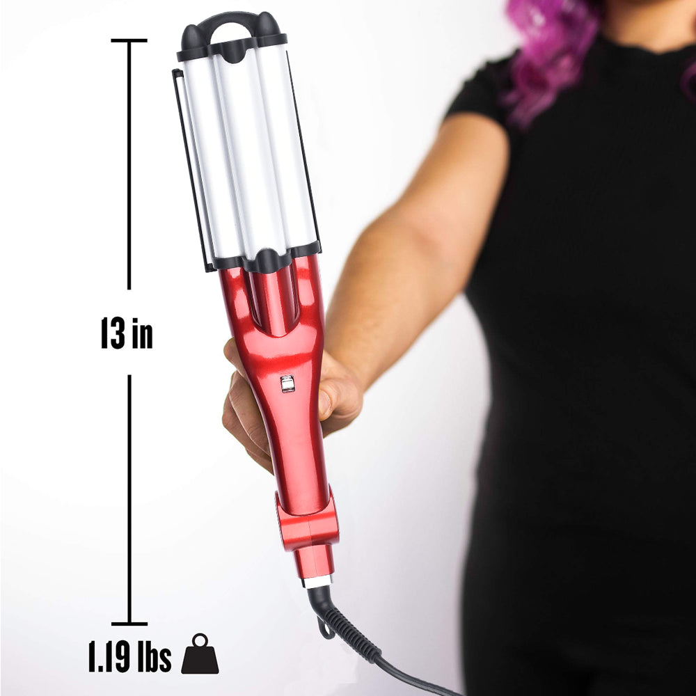 Hair Crimper, CIICII Wave Artist Deep Waver | Combat Frizz and Add Massive Shine for Beachy Waves