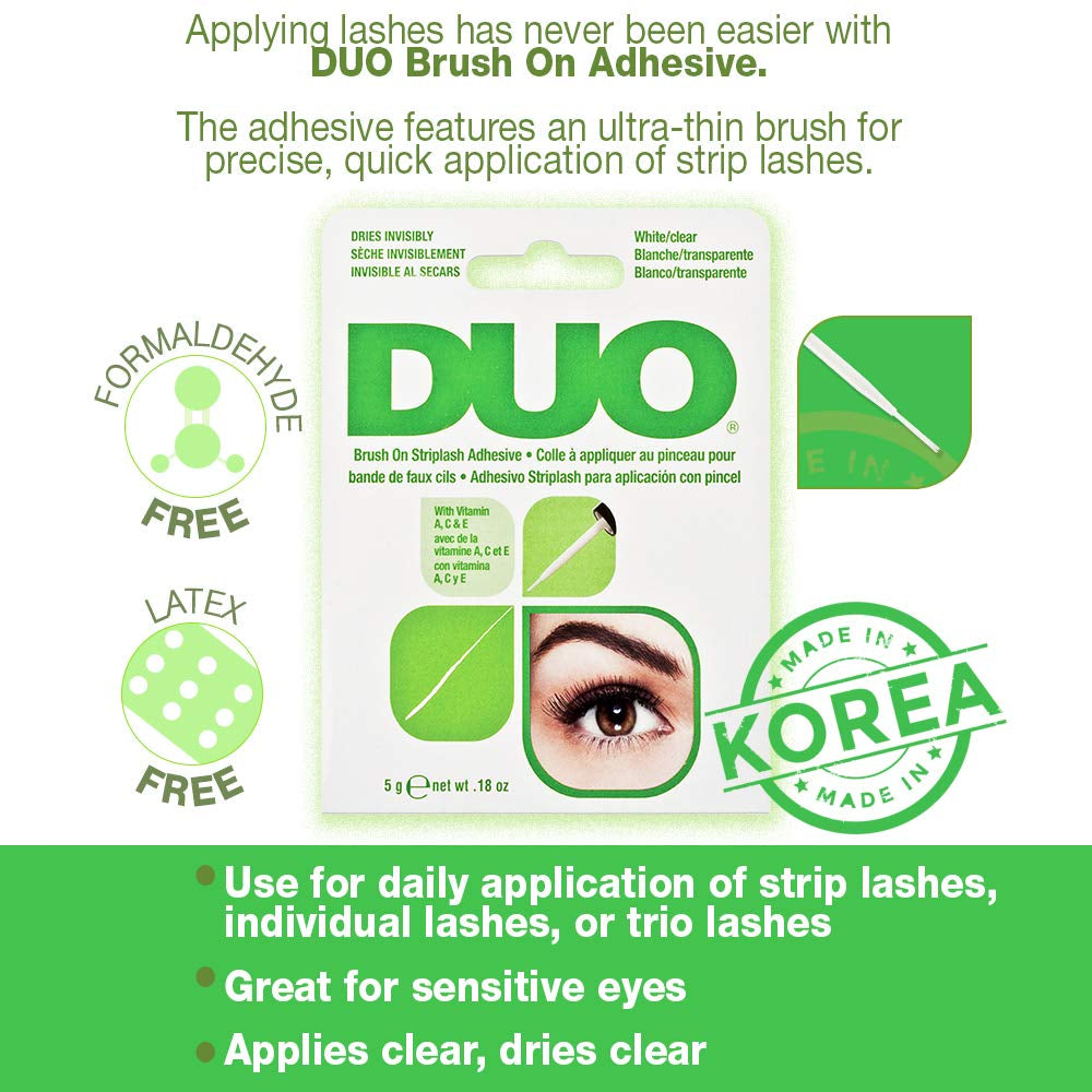 DUO Brush-On Lash Adhesive with Vitamins A, C & E