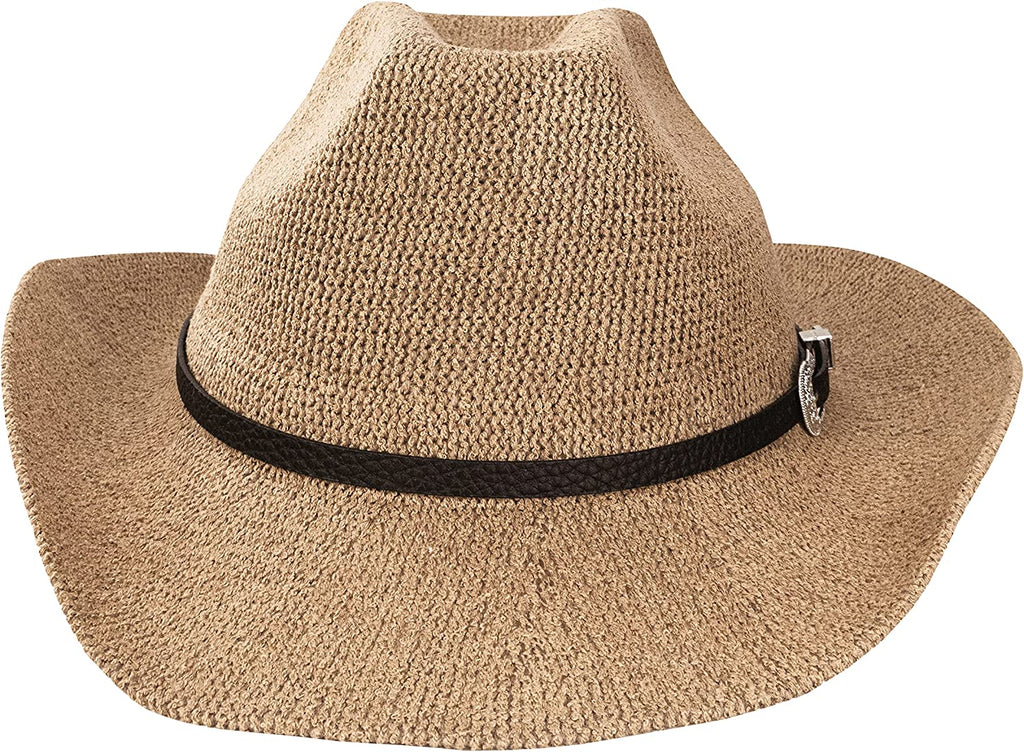 Faux Straw Cowboy Hat