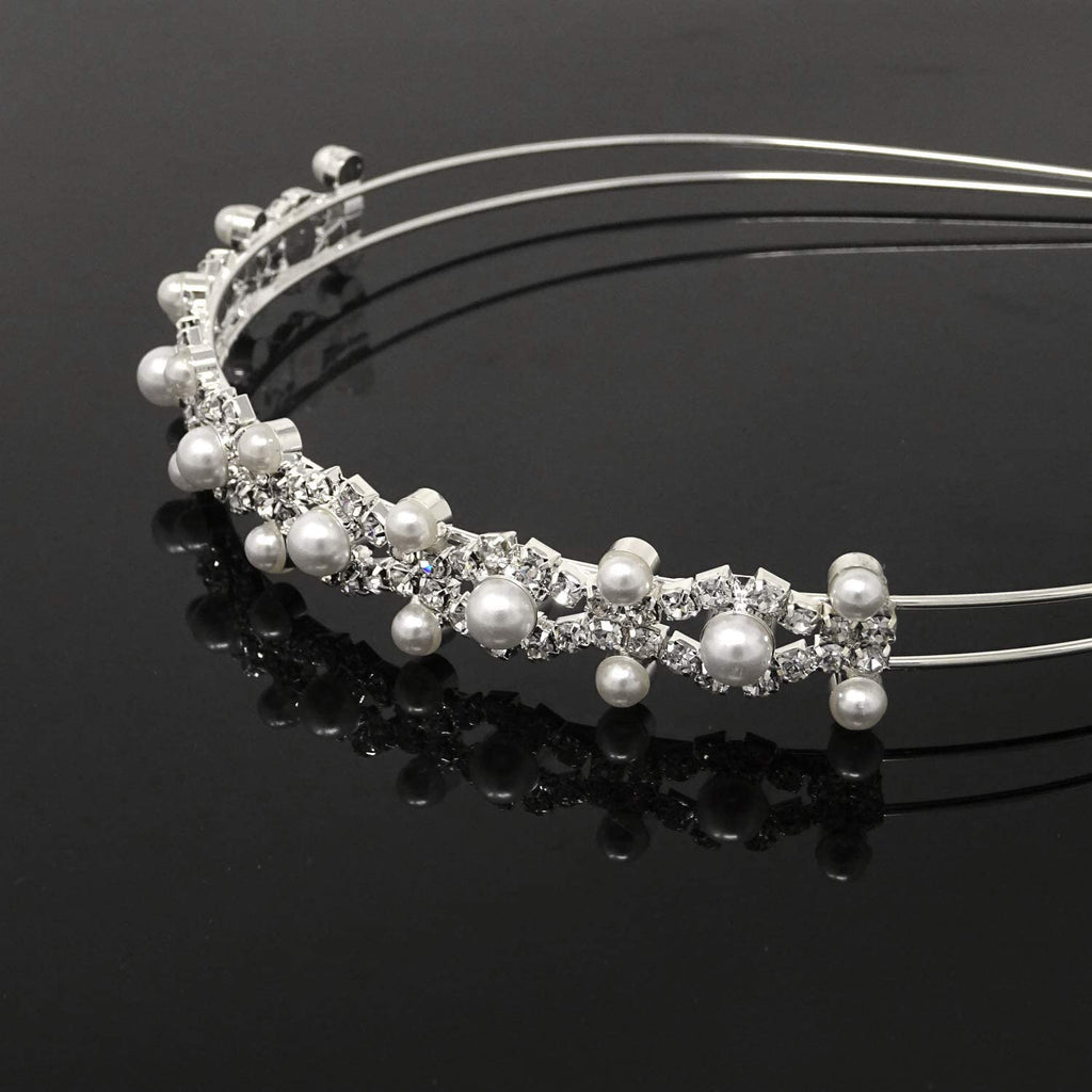  Hair Piece with Crystal and Faux Pearls