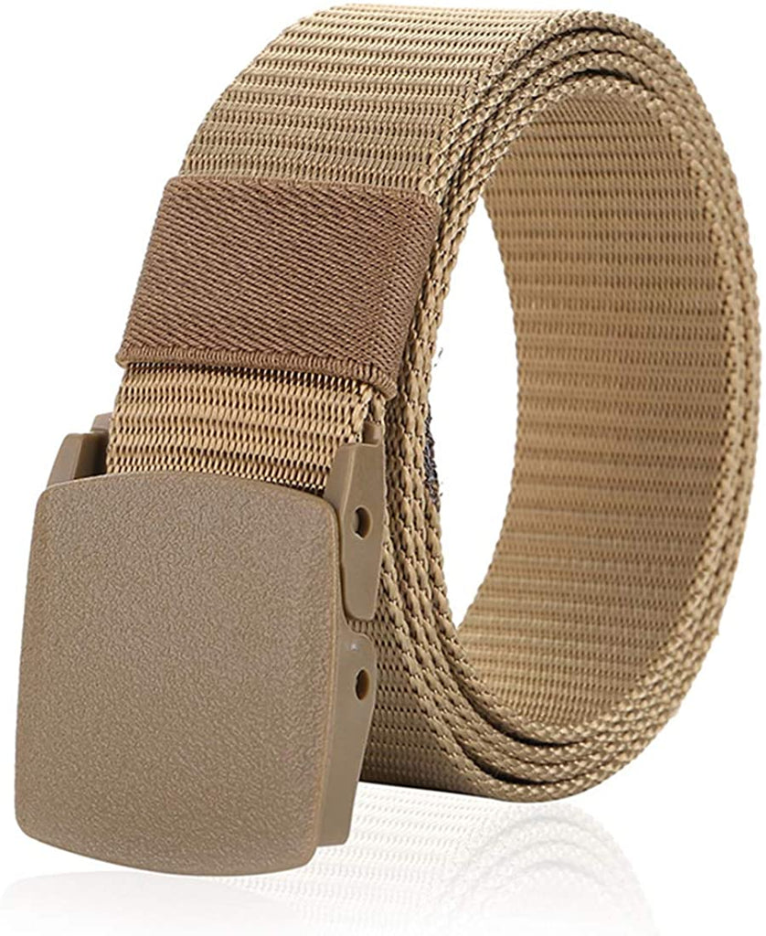 MIJIU Nylon Belts for Men 1.5inch Military Tactical Belt Adjustable Slide Plastic Buckle Web Canvas Belt Outdoor