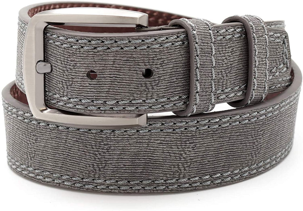 Faux Leather Double Stitched Belt 1.5" Wide (BG8262)