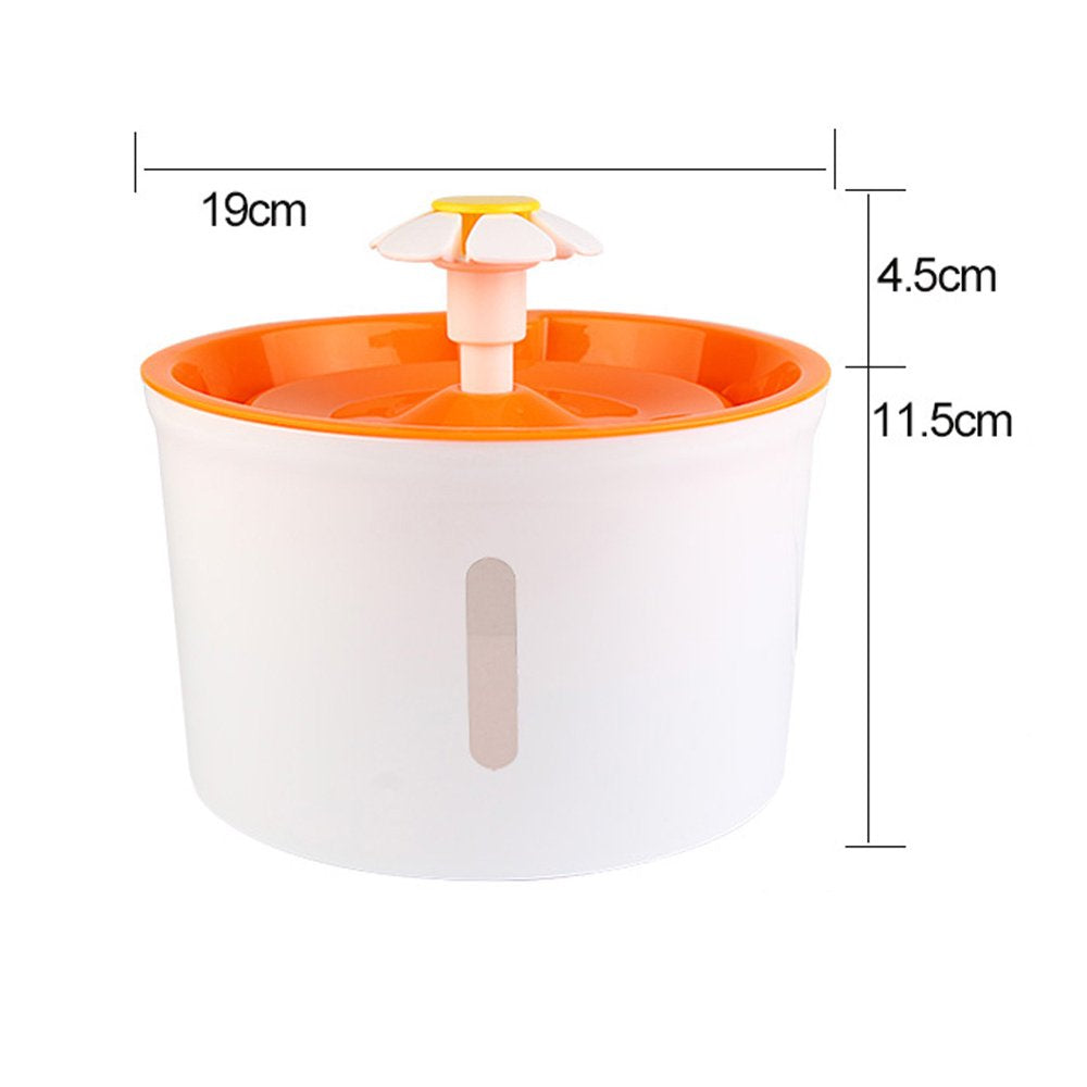 Beaconpet Water Fountain with Flower Mat, 1.6L