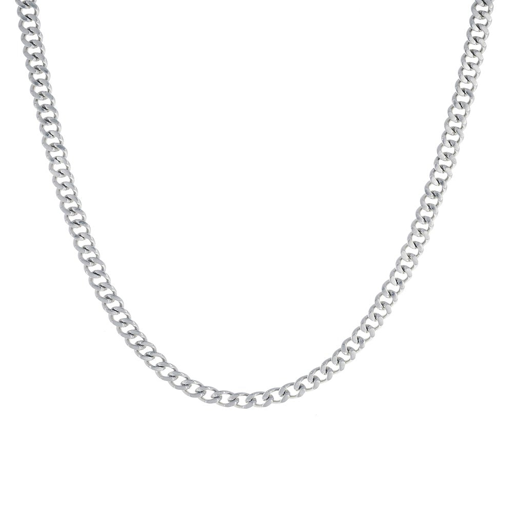Reinforcements Stainless Steel 24" Cuban Chain Necklace for Men