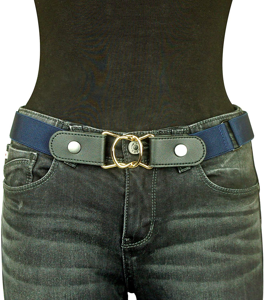 No Buckle Stretch Belt For Women/Men Elastic Waist Belt Unisex Invisible Strap for Jeans Dress Pants No Hassle No Bulge Belts