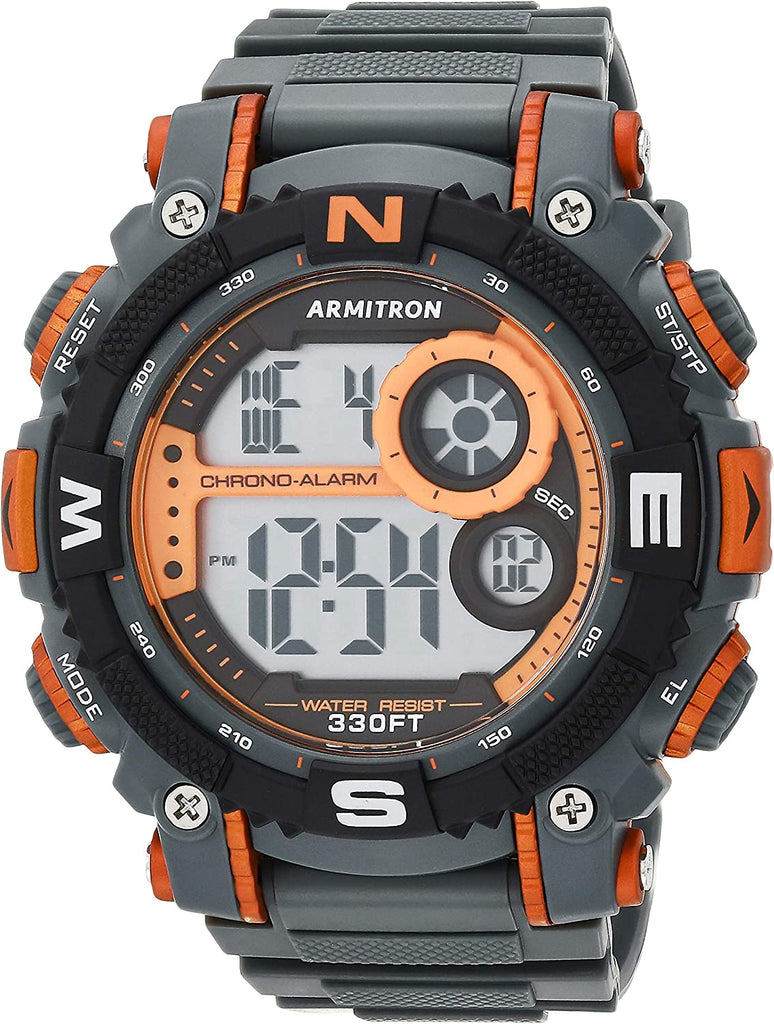 Armitron Sport Men's Digital Chronograph Resin Strap Watch