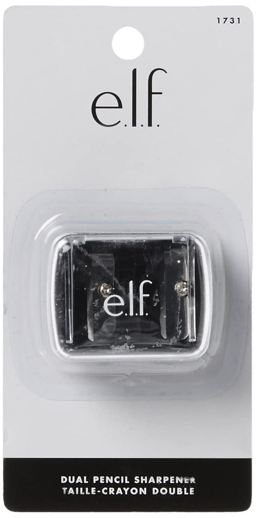E.L.F, Dual-Pencil Sharpener, Convenient, Essential Tool, Sharpens, Easy to Clean, Travel-Friendly, Compact, 1 Count (Pack of 1)
