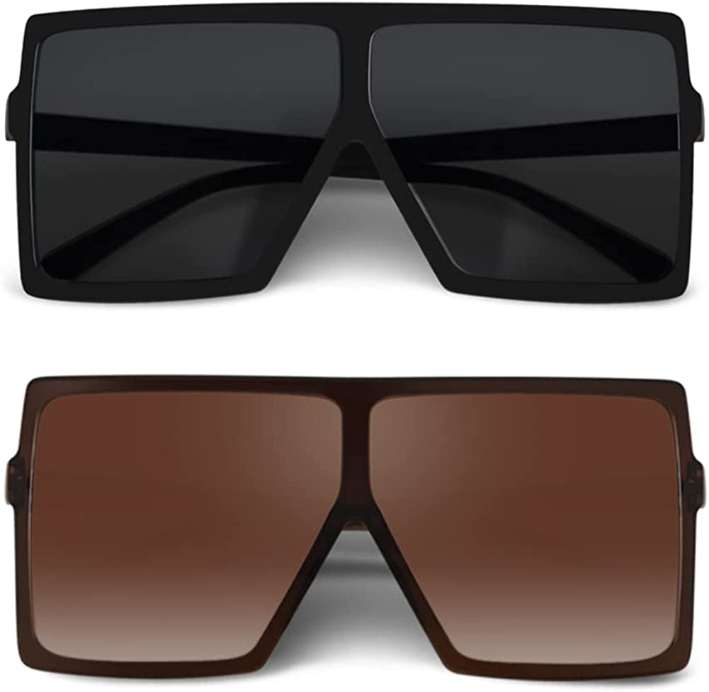 Ultralight Square Oversized Sunglasses for Women & Men