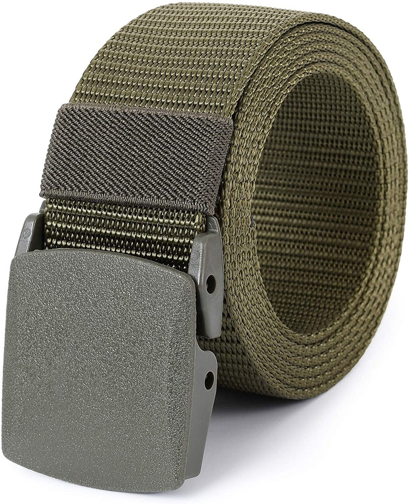 Mile High Life | Nylon Web Belt | Outdoor Military Belt | TSA Safe Buckle Plastic/Metal