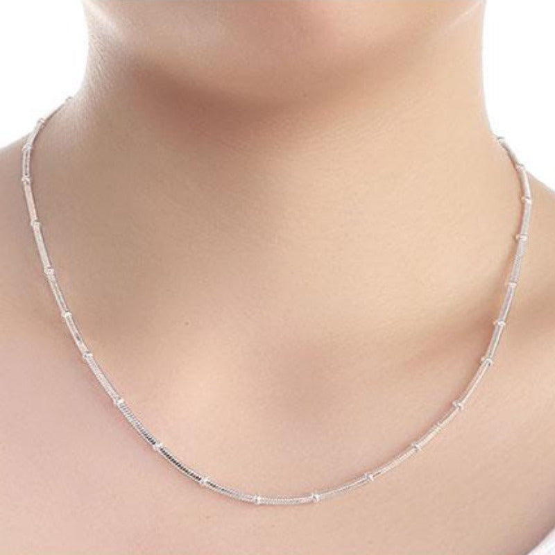 Women's Sterling Silver Snake Chain Necklace