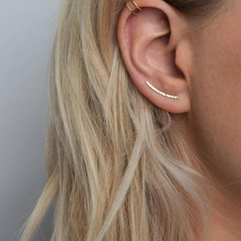 Women's Sterling Silver Crawler Earrings