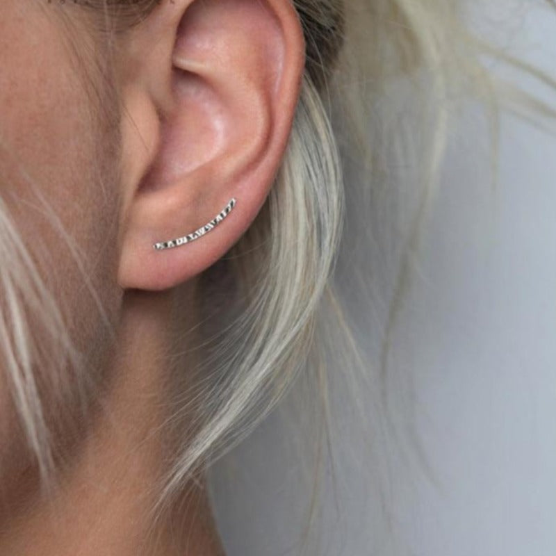 Women's Sterling Silver Crawler Earrings