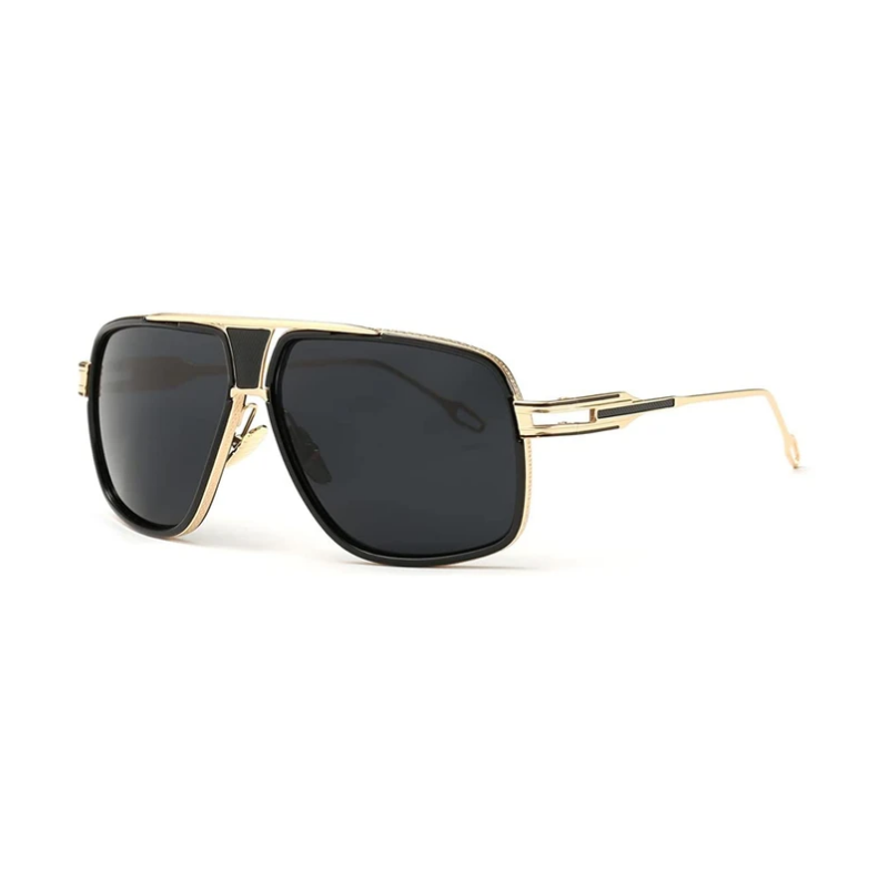 Men's Large Metal Alloy Frame Sunglasses