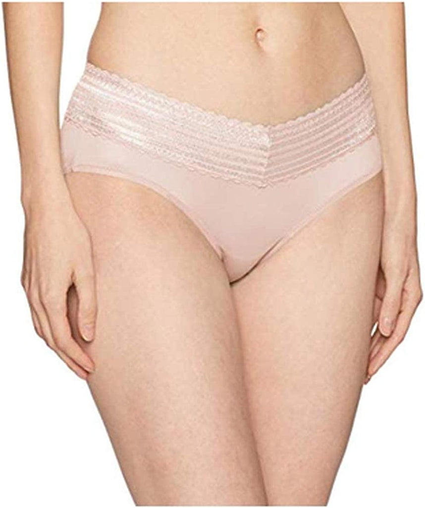 Women's No Pinching No Problems Dig-Free Comfort Waist with Lace Microfiber Hipster