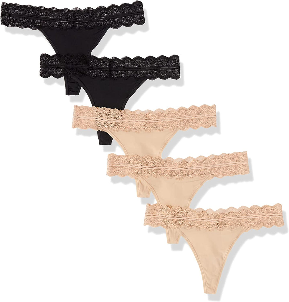 Women's Micro with Lace Band Thong Panty