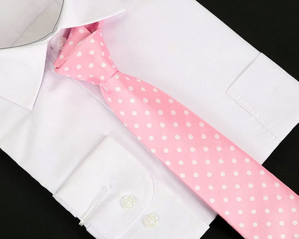 Men's Classic Polka Dot Ties Jacquard Woven Casual Handmade Daily Formal Necktie