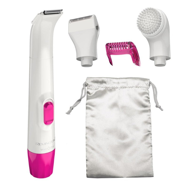 Smooth & Silky Body & Bikini Kit, Personal Trimmer, White/Pink