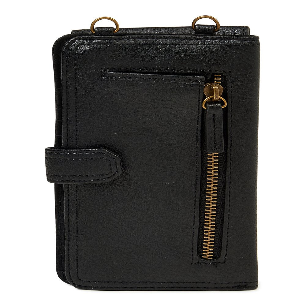  Women's Natalie Phone Case Cellie Wallet on a String Black