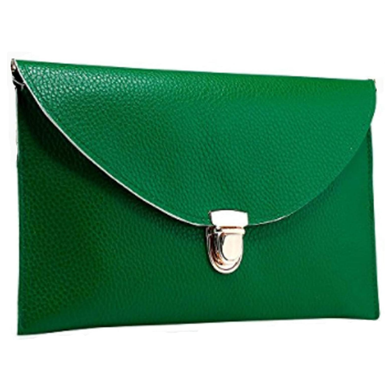 Women's Leather Envelope Crossbody Clutch