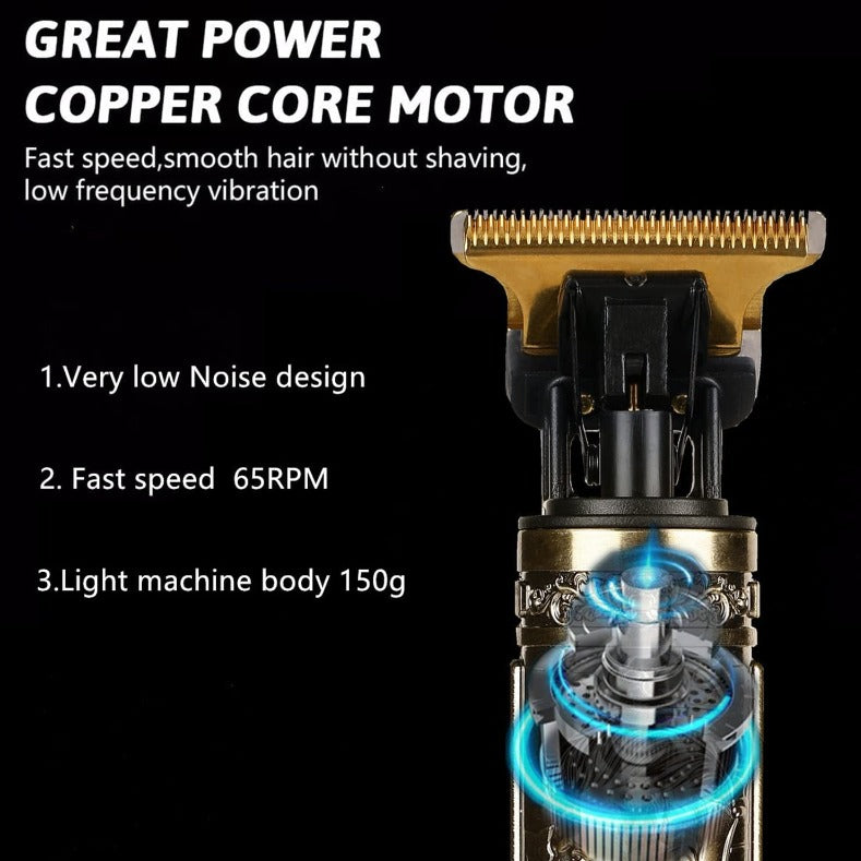 Men's Electric Cordless T Blade Trimmer - Beard Trimmer Shaver Hair Cutting Kit