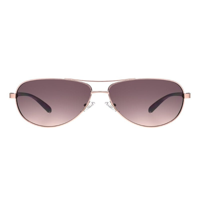 Foster Grant Women's Aviator Rose Gold Sunglasses