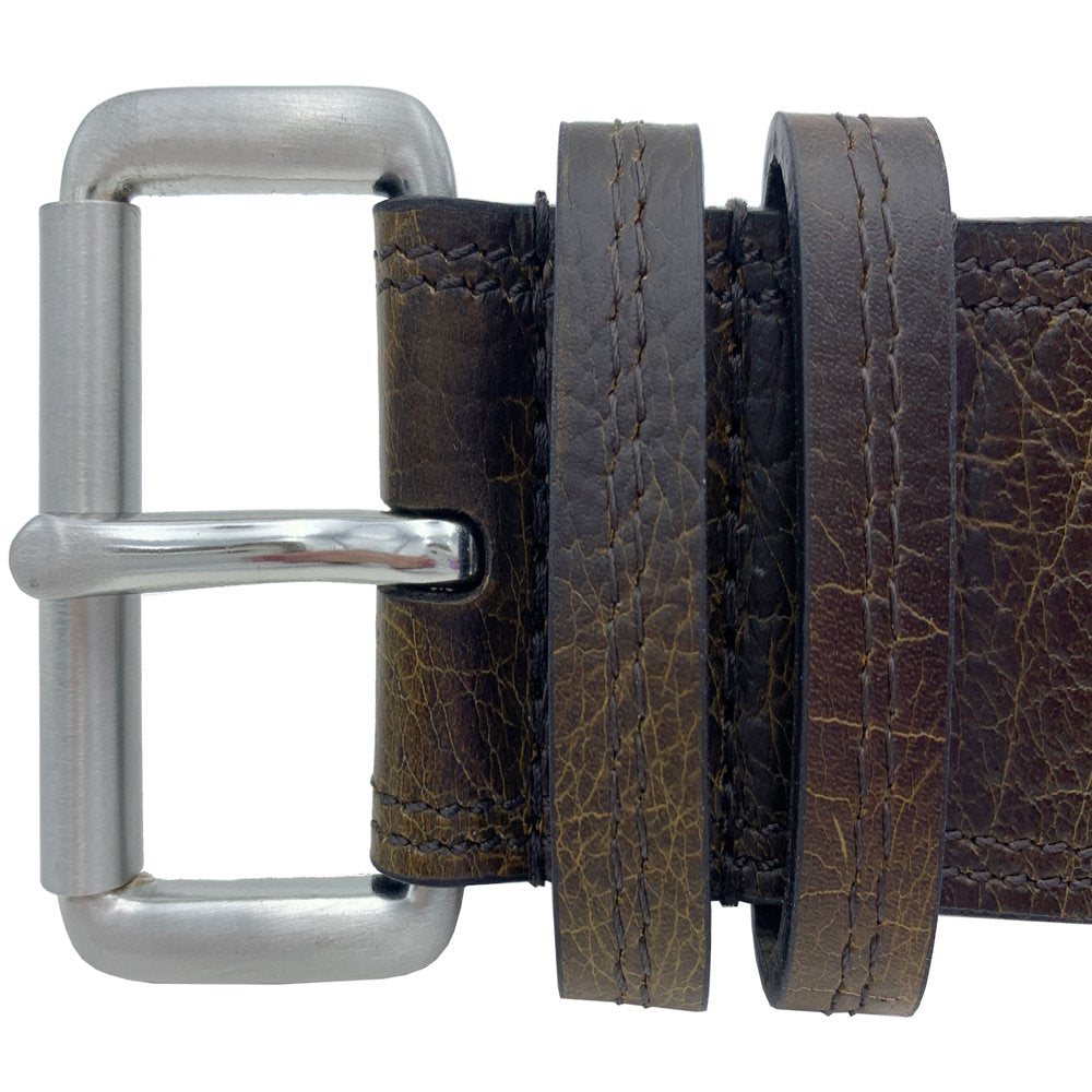 Men's Bison Double Needle Belt