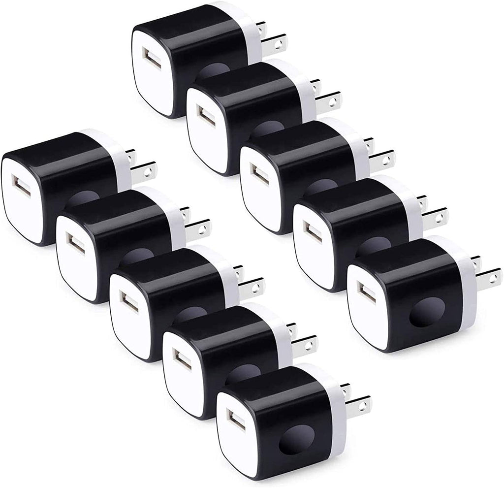 Charger Box,5Pack 1A/5V Single Port USB Wall Charger Cube Plug Charging Block Brick for iPhone 14 Pro Max 13 12 11 XS X 8,Samsung Galaxy S23 A53 A73 A14 A13 S22 S21 S20,Pixel 7 6a,Moto G9 G8,LG Stylo
