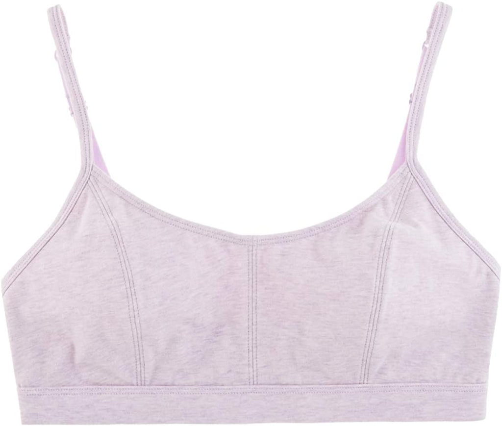 Women's Pull over Cotton Lounge All Day Comfort Wire Free Adjustable Straps Bralette Bra