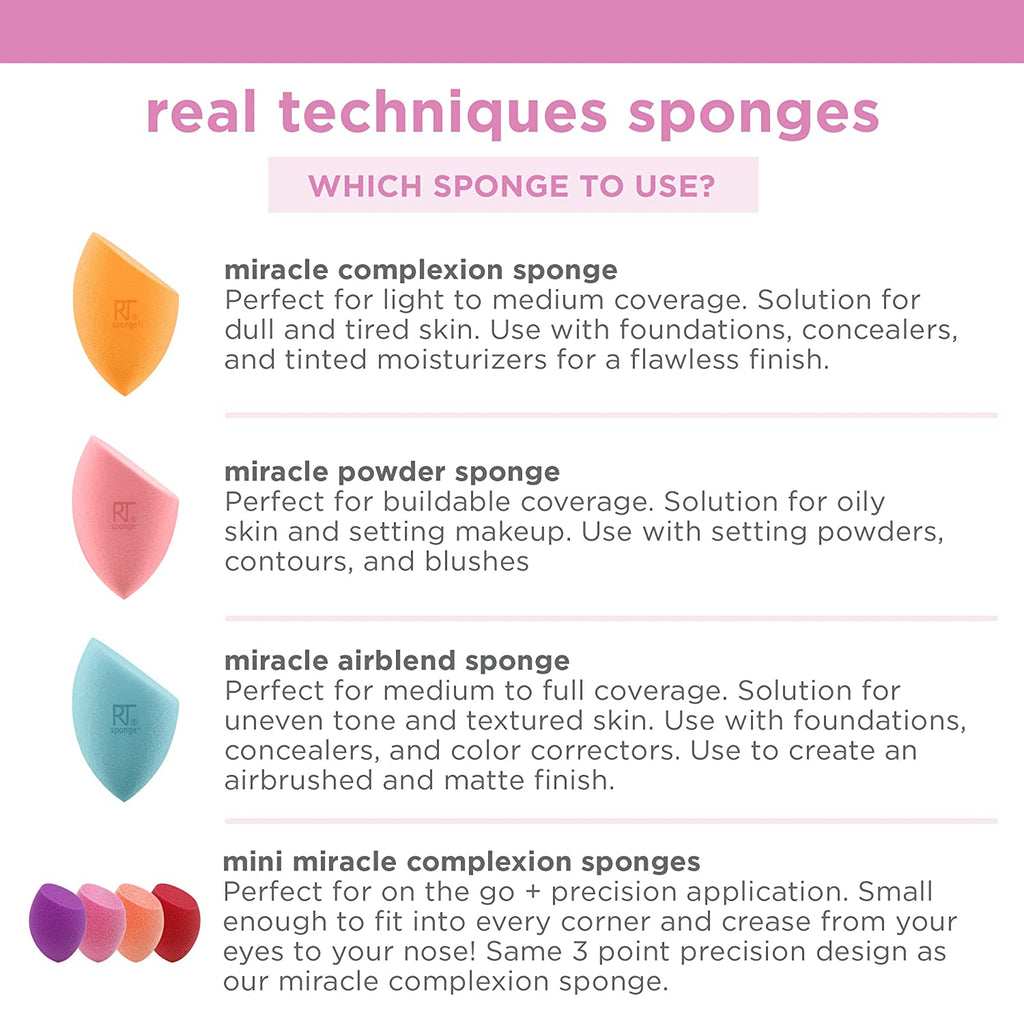Miracle Beauty Sponge for Makeup Blending & Foundation Application, Latex Free, 2 Count