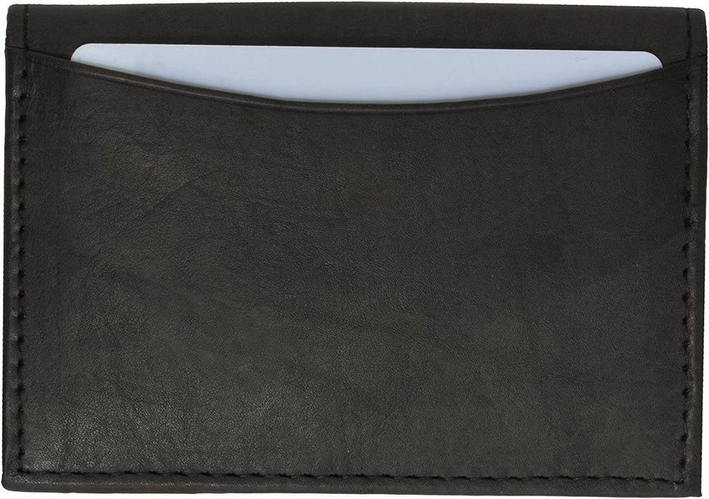 Genuine Leather Expandable Credit Card ID Business Card Holder Wallet