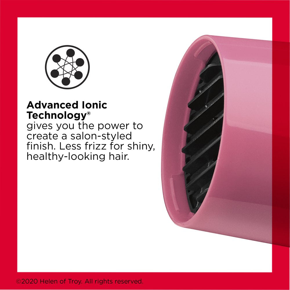 Revlon 1875W IONIC Hair Dryer, Pink