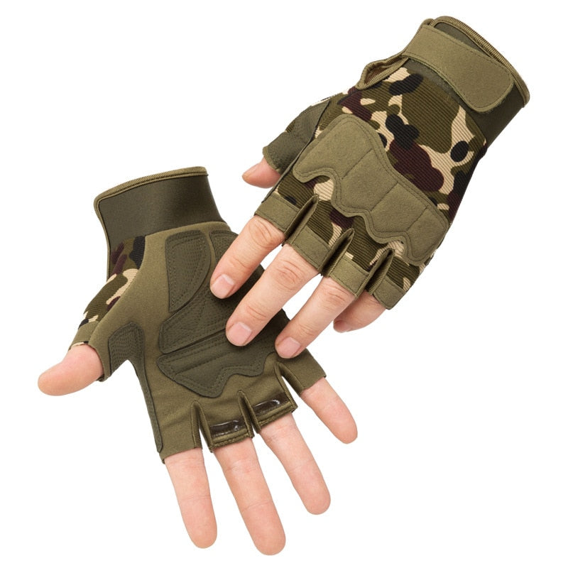 Fingerless Tactical Outdoor Anti-Slip Utility Gloves