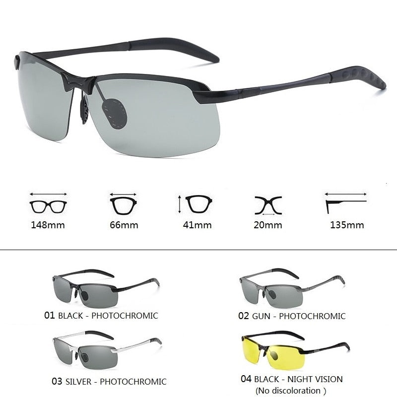Men's Photochromic Polarized UV400 Driving Sunglasses