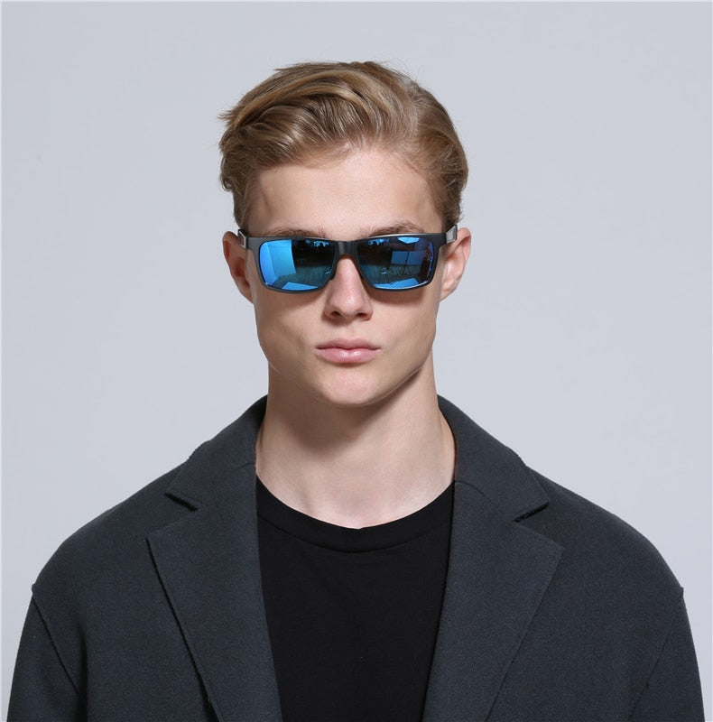 Men's UV400 Polarized Aluminum Magnesium Frame Sunglasses