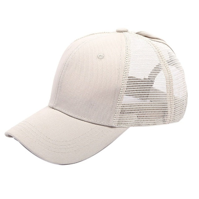 Pony Tail Hat- Off White