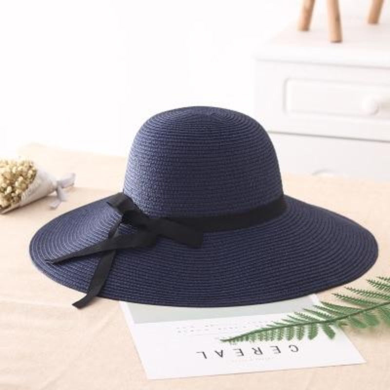Women's Wide Brim Floppy Sun Straw Hat