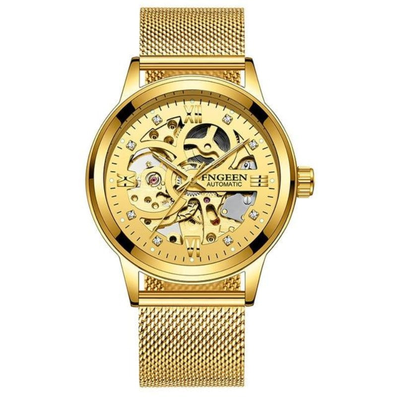 Men's Skeleton Mechanical Luxury Watch
