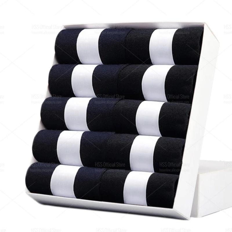 10 Pack Men's Breathable Soft Cotton Dress Socks