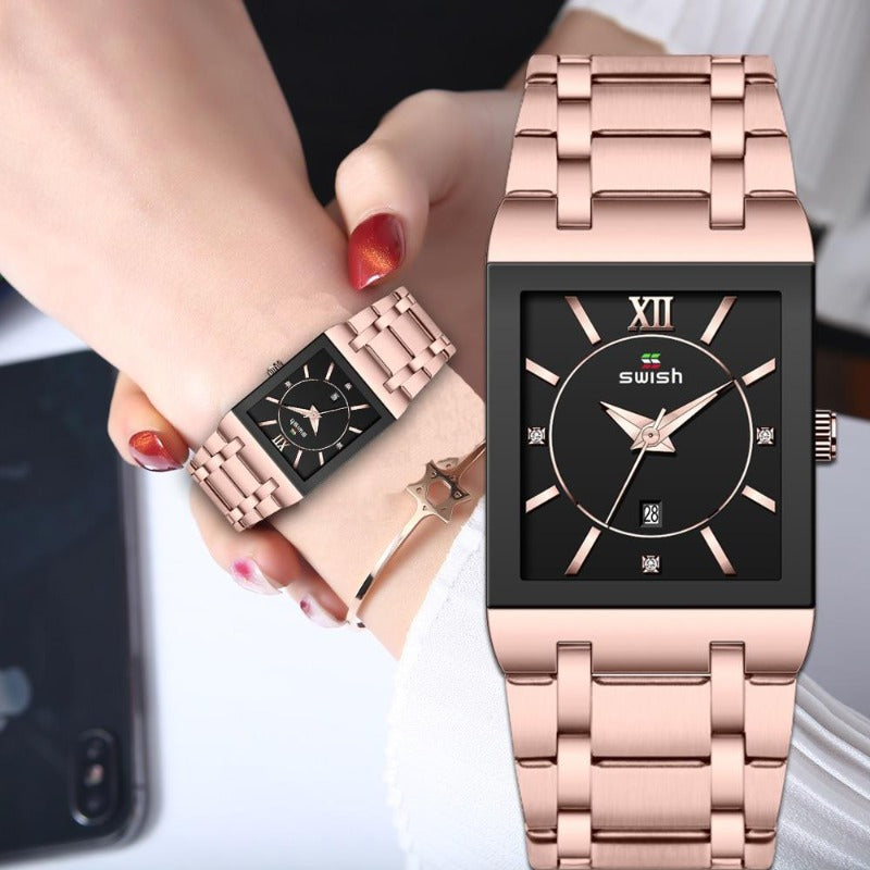 Women's Stainless Steel Luxury Quartz Watch