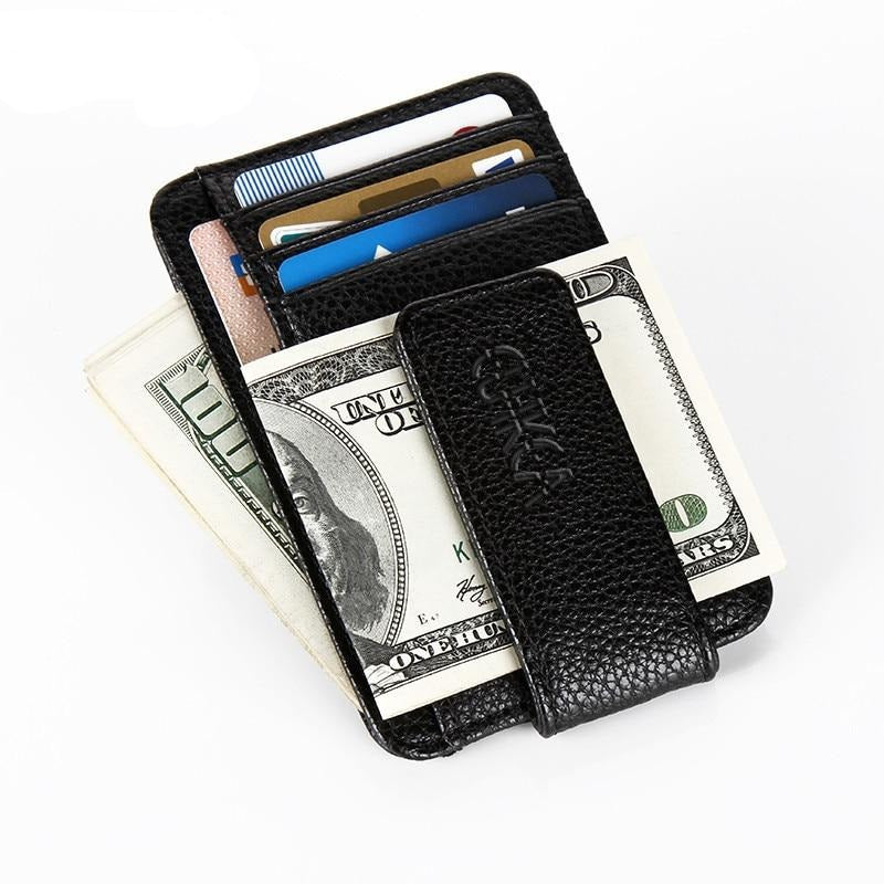 Men's Magnetic Ultra-Thin Money Clip Wallet