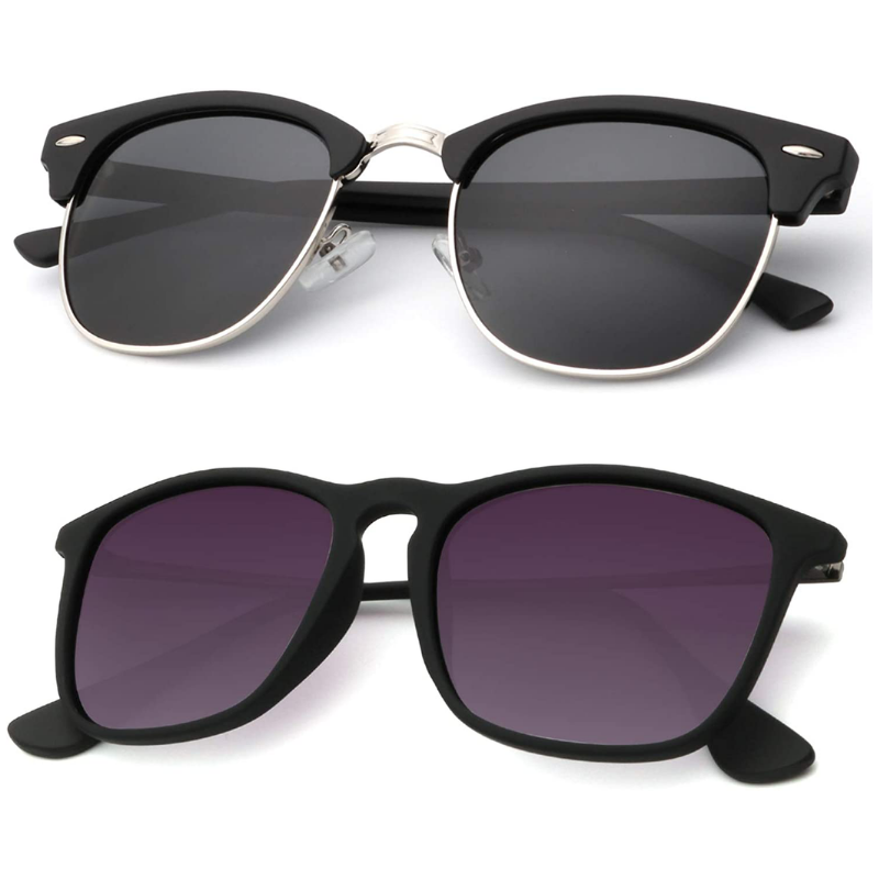 2 Pack Polarized UV Blocking Sunglasses