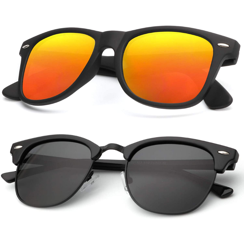 2 Pack Polarized UV Blocking Sunglasses